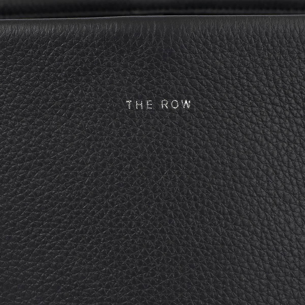 THE ROW black leather NORTH SOUTH PARKER MEDIUM Tote Bag 1