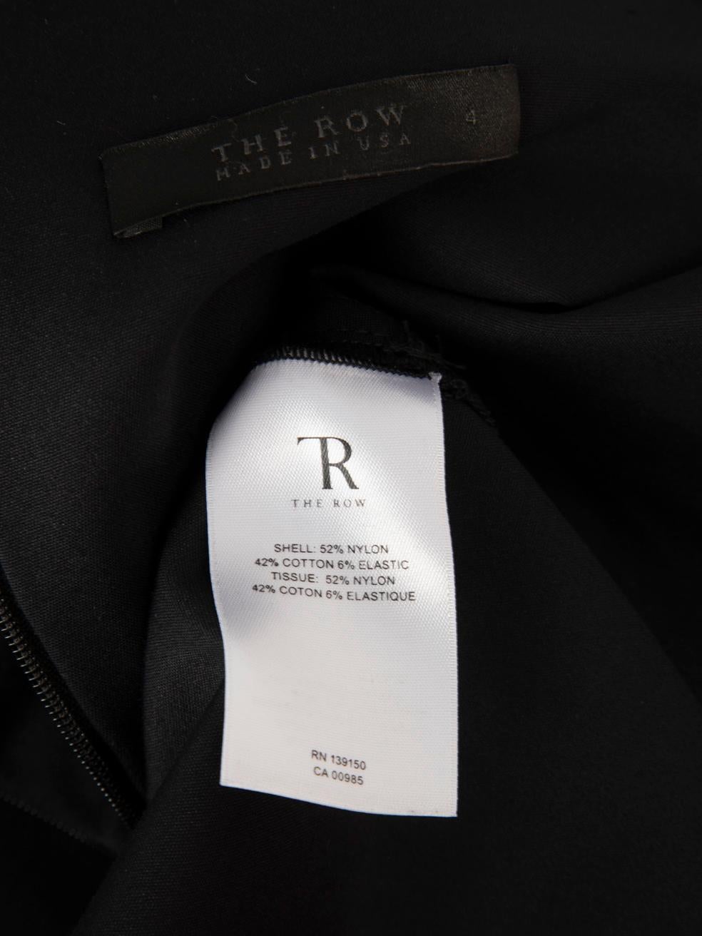 The Row - Vestito midi nero a mezza manica taglia S in vendita 5