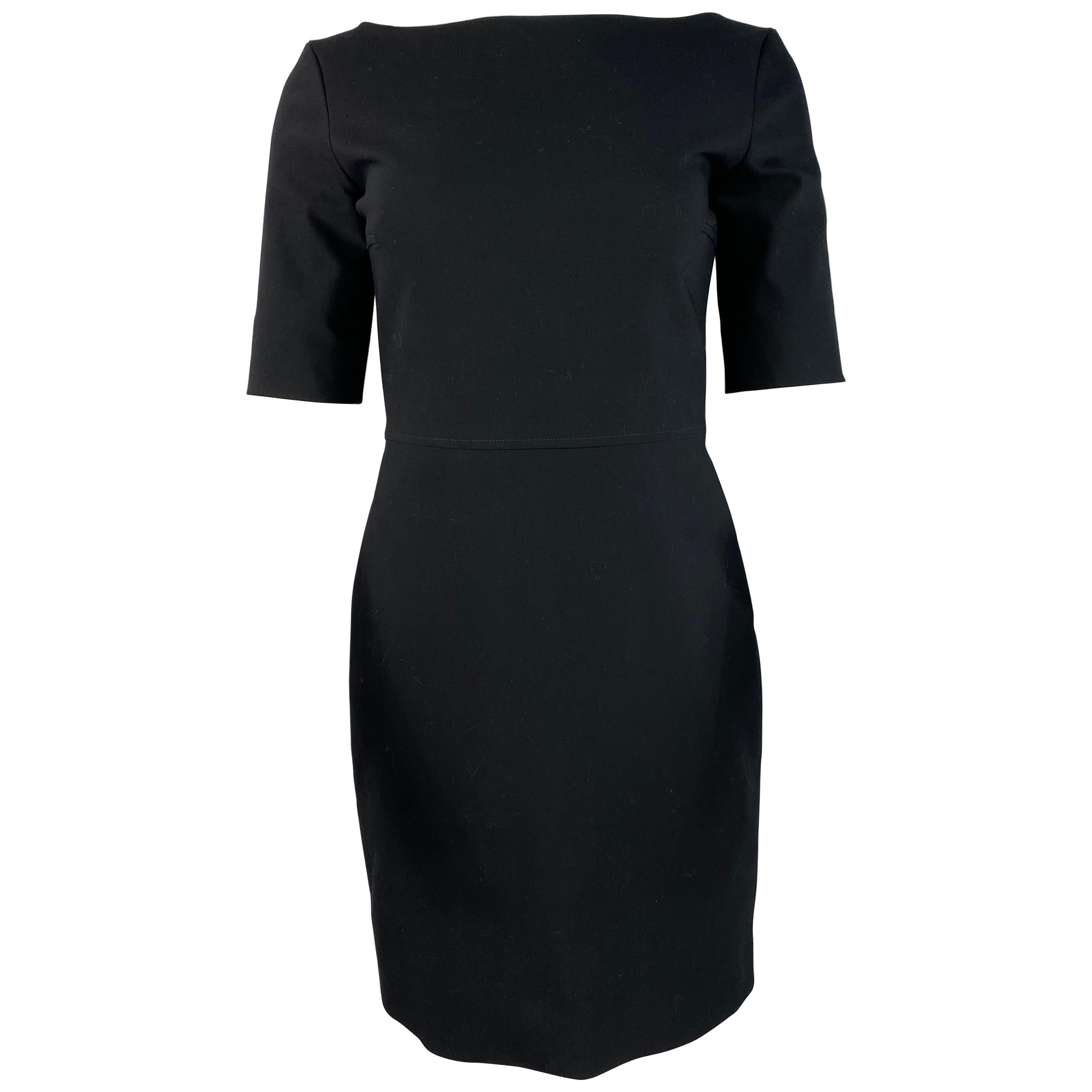 The Row Black Mini Dress, Size 6 For Sale