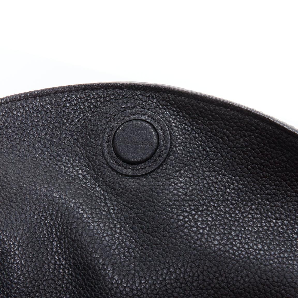 THE ROW black pebbled leather gold stud minimal hobo tote bag For Sale 5