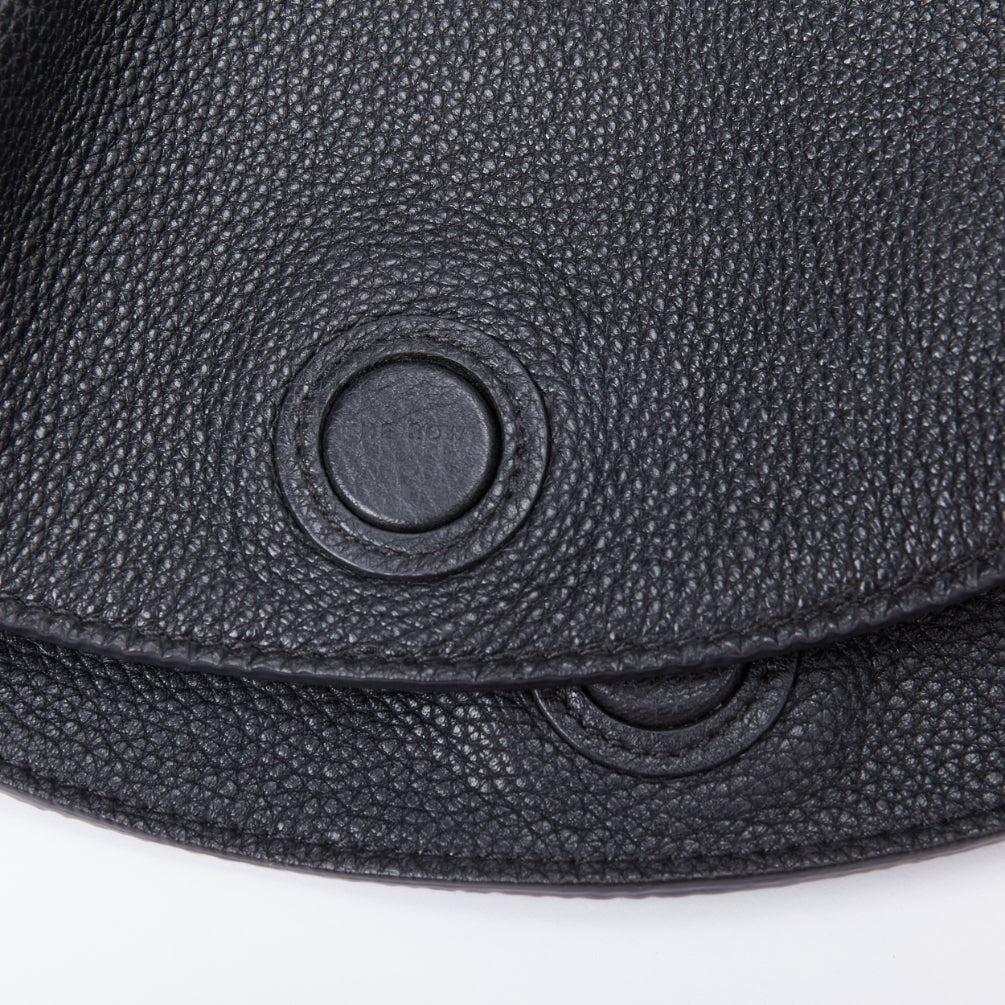 THE ROW black pebbled leather gold stud minimal hobo tote bag For Sale 6