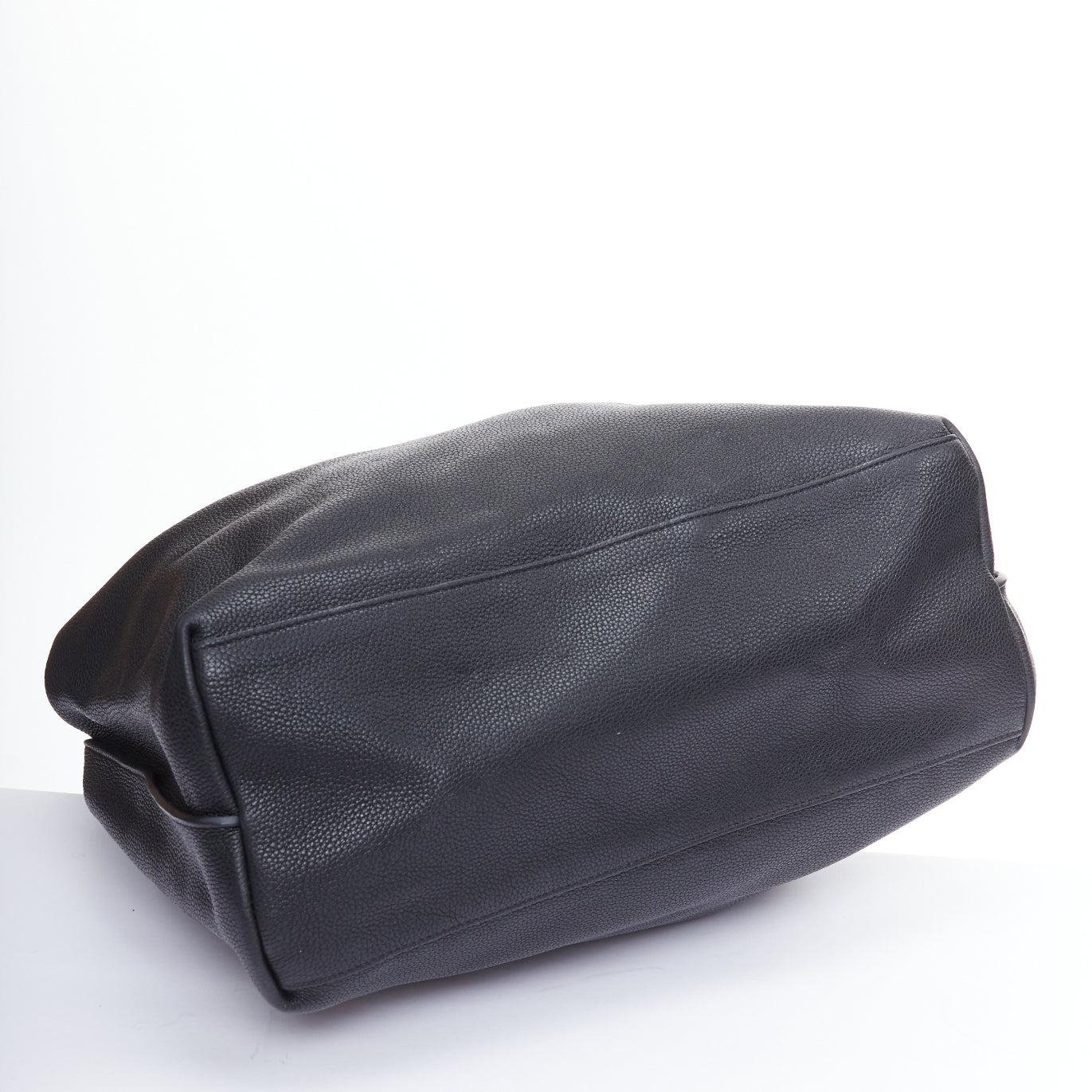 THE ROW black pebbled leather gold stud minimal hobo tote bag For Sale 1