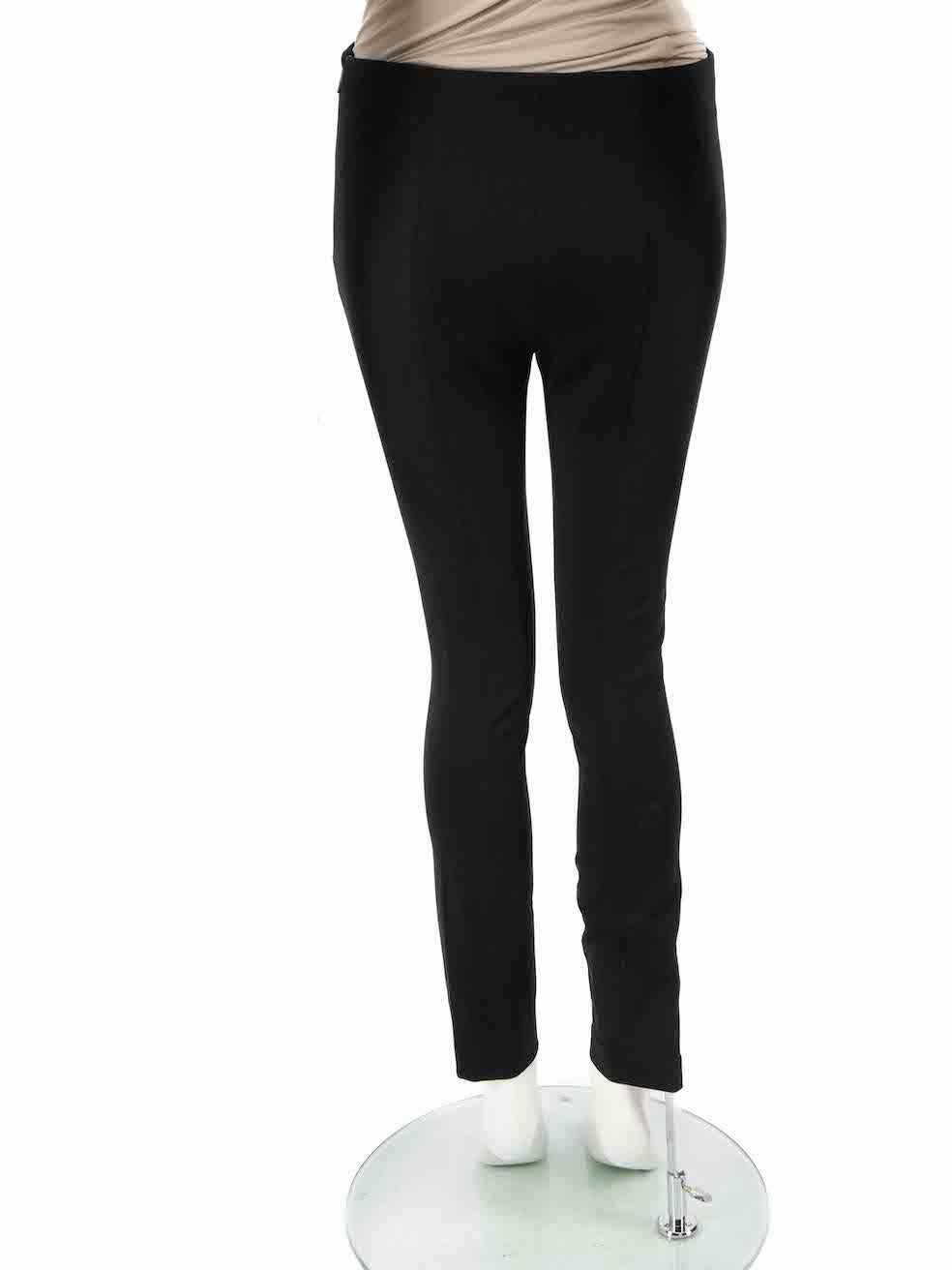 The Row Black Seam Front High Rise Leggings Size S In Good Condition For Sale In London, GB