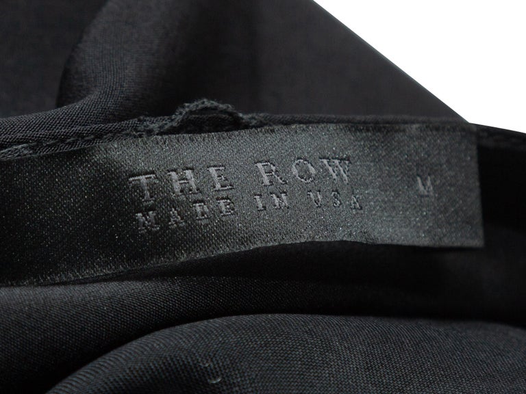 The Row Black Sheer Long Sleeve Silk Blouse at 1stDibs | sheer long ...