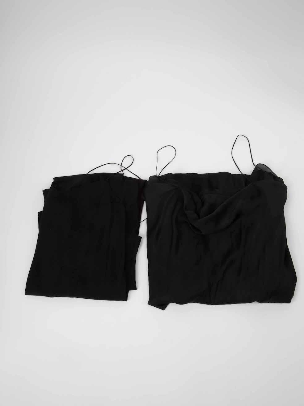 The Row Black Silk Cowl Neckline Maxi Dress Size M For Sale 3
