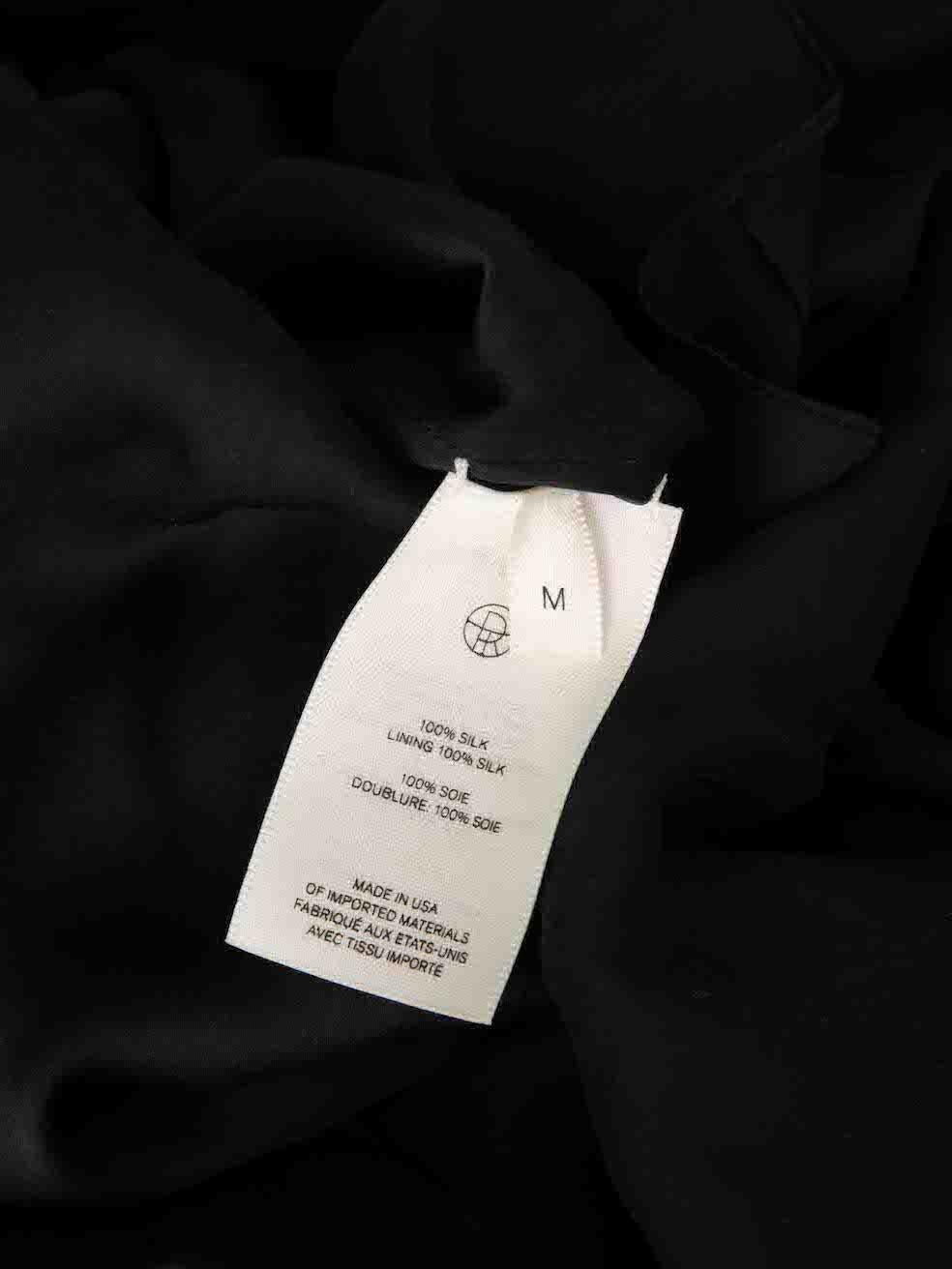 The Row Black Silk Cowl Neckline Maxi Dress Size M For Sale 4