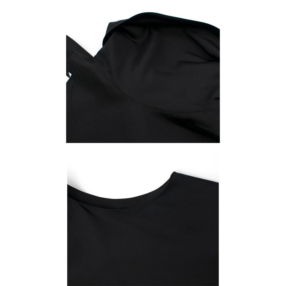 The Row Black Silk Tie Neck Sleeveless Dress SIZE 2 5