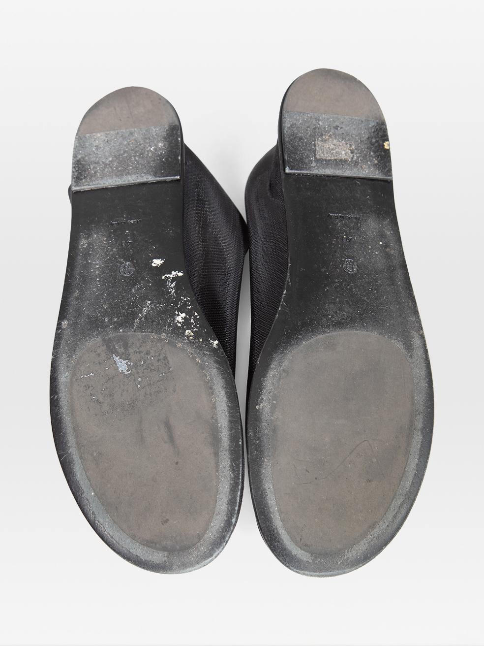 The Row Black Sock Slip On Mesh Shoes Size IT 40 For Sale 1