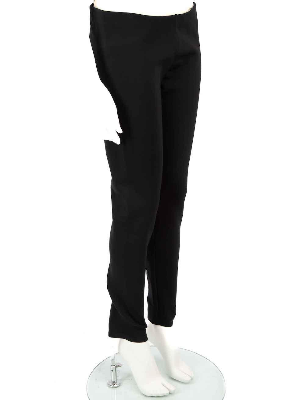 CONDITION is Very good. Hardly any visible wear to leggings is evident on this used The Row designer resale item.
 
 Details
 Black
 Synthetic
 Leggings
 Low rise
 Stretchy
 
 
 Made in Portugal
 
 Composition
 87% Polyamide, 13% Elastane
 
 Care