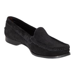 The Row Black Suede Mabel Loafers Size IT 39