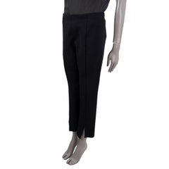 THE ROW black THILDE STRETCH-SCUBA SKINNY Pants XL