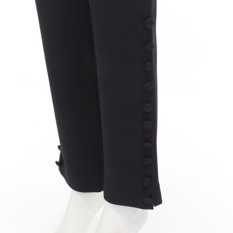 THE ROW black virgin wool button hem straight leg trousers pants US2 XS
Reference: MELK/A00073
Brand: The Row
Designer: Mary Kate and Ashley Olsen
Material: Wool
Color: Black
Pattern: Solid
Closure: Zip
Extra Details: Dual side pockets. Decorative