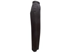 The Row Black Virgin Wool Wide-Leg Trousers