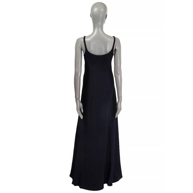 princess polly baby blue dress THE ROW black viscose SLEEVELESS MAXI Dress 6 S For Sale at 1stDibs