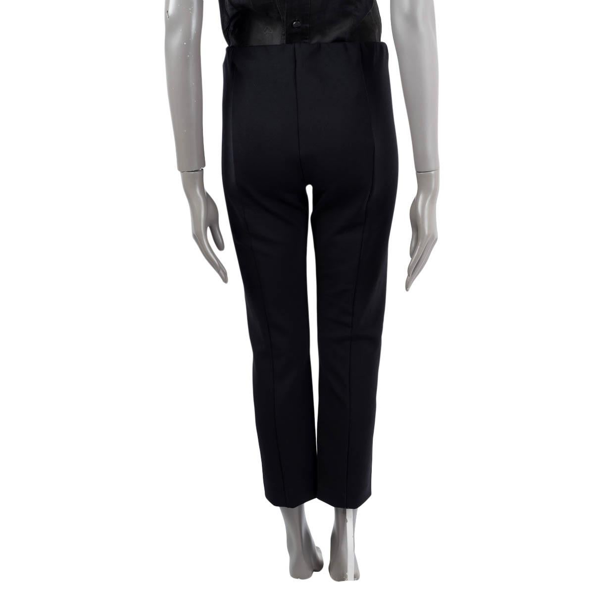 THE ROW black WISTWORTH SLIM Pants L In Excellent Condition For Sale In Zürich, CH