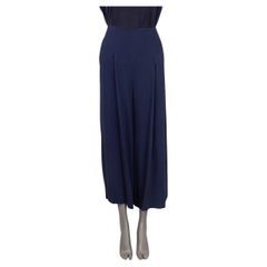 THE ROW blue viscose LOJA WIDE LEG CULOTTE Pants 0 XXS