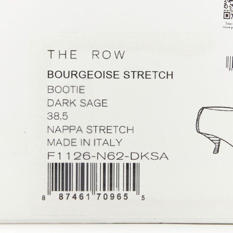 THE ROW Bourgeoise Stretch taupe brown pointy curved heel low bootie EU38.5 For Sale 5