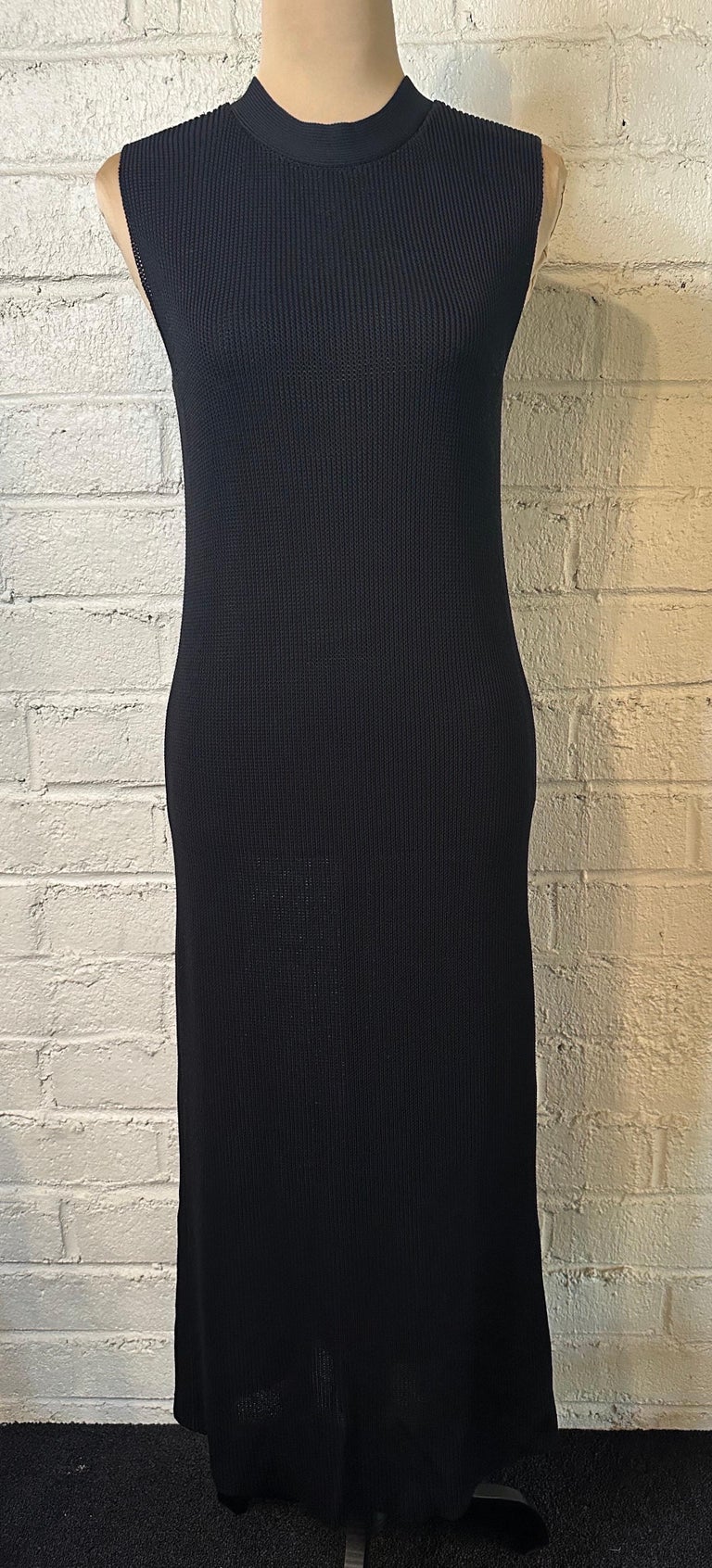 The Row Women's Bowen Silk Cotton Knit Dress - Black - Size XS