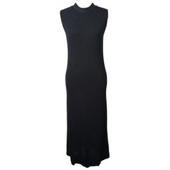 The Row Bowen Sleeveless Knit Midi Dress SS19 XS Black Silk & Cotton Authentic