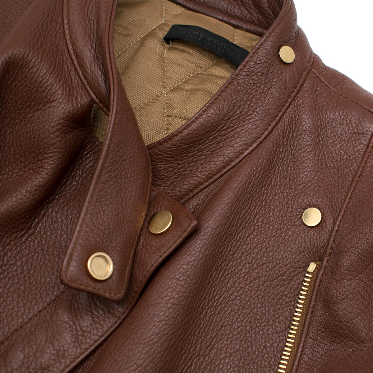 the row leather blazer