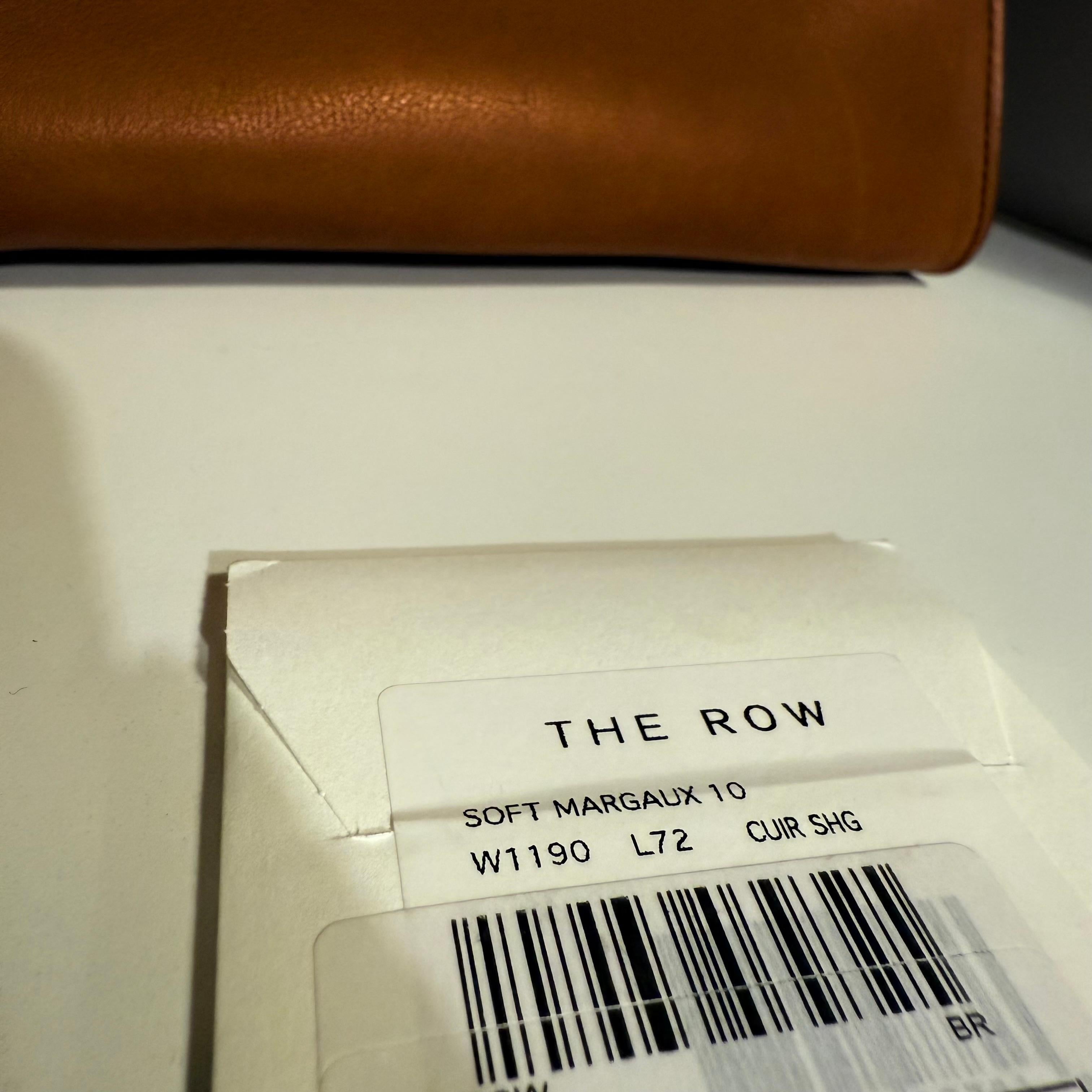 Margaux in pelle marrone The Row 10  Borsa in vendita 6