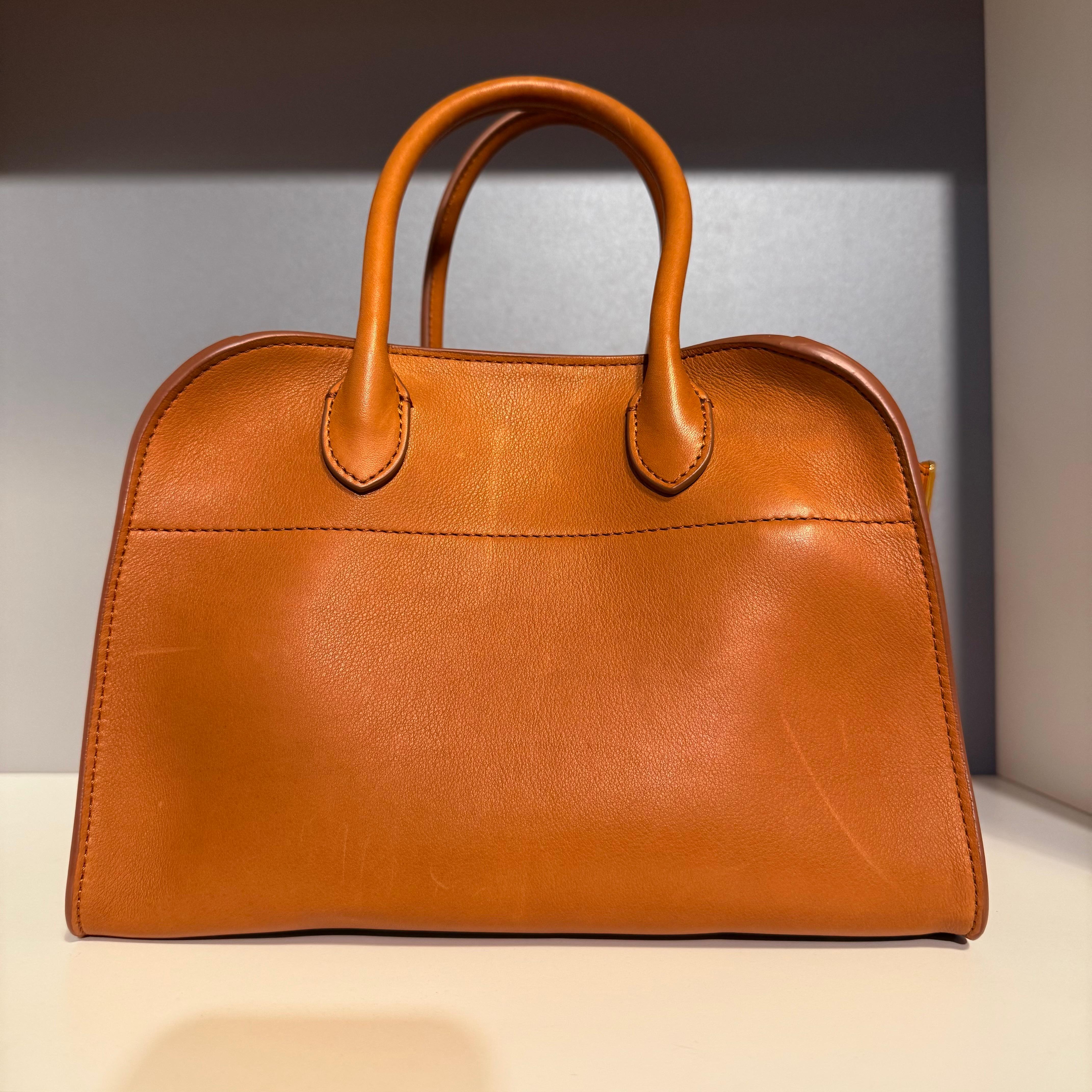 Marrone Margaux in pelle marrone The Row 10  Borsa in vendita