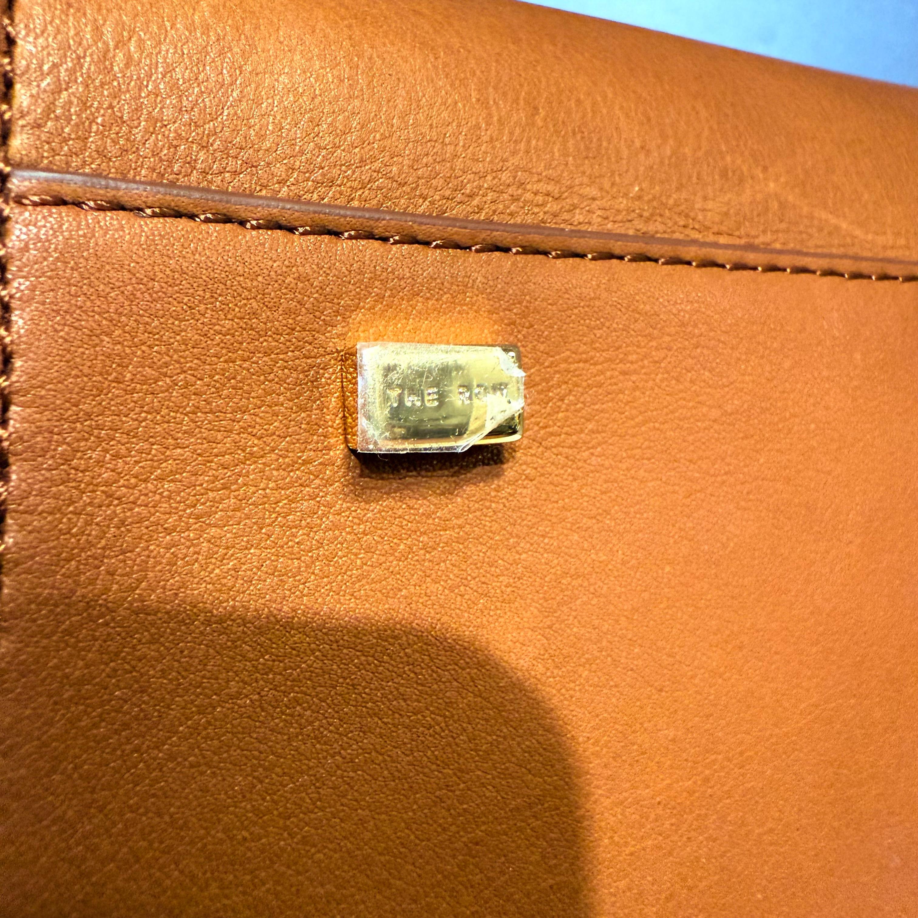 Margaux in pelle marrone The Row 10  Borsa in vendita 3