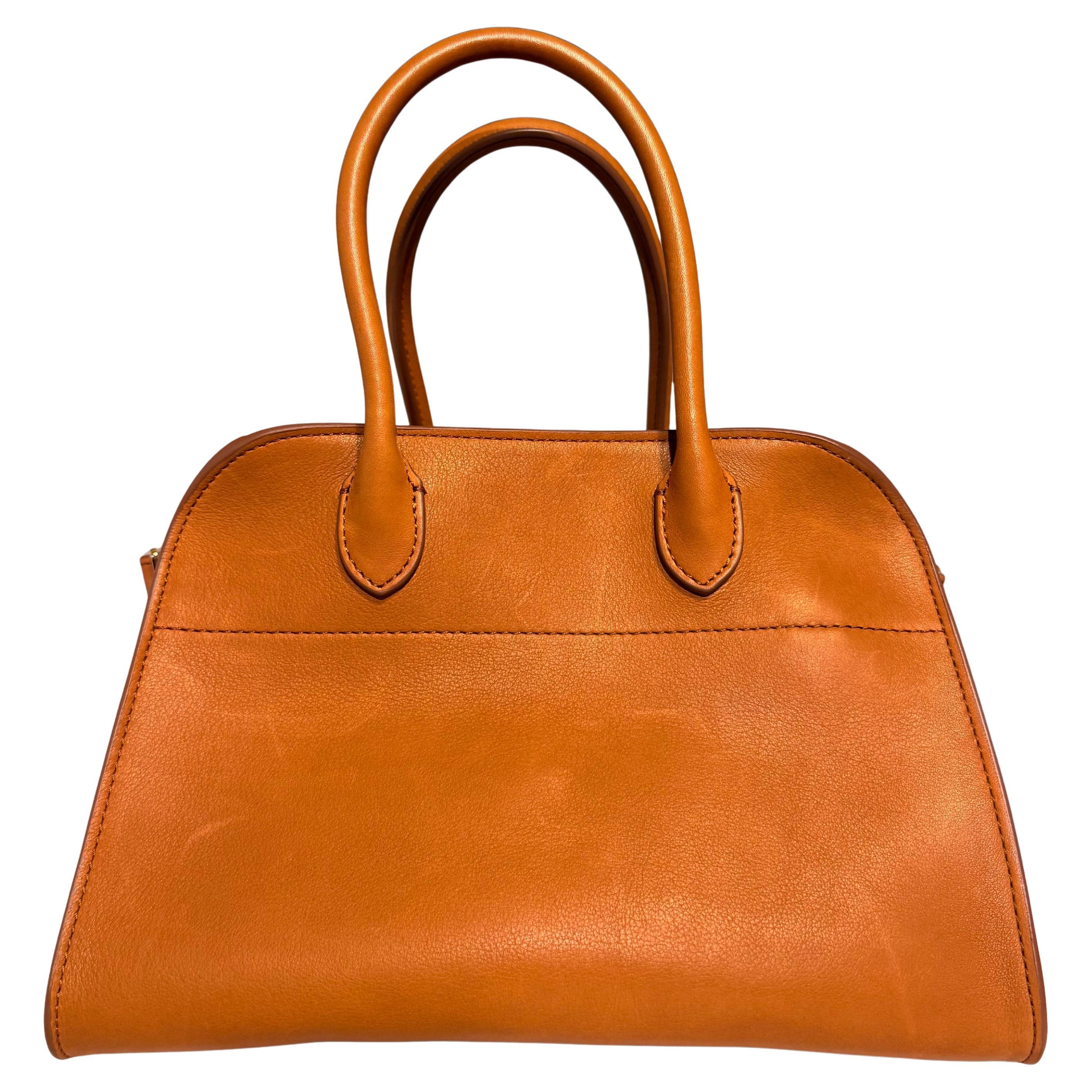 Margaux in pelle marrone The Row 10 Borsa