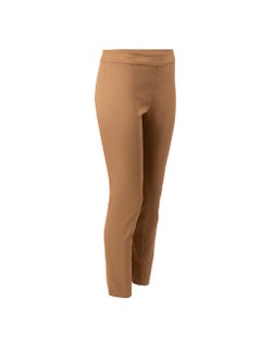 The Row Brown Straight Leg Mid Rise Trousers Size S