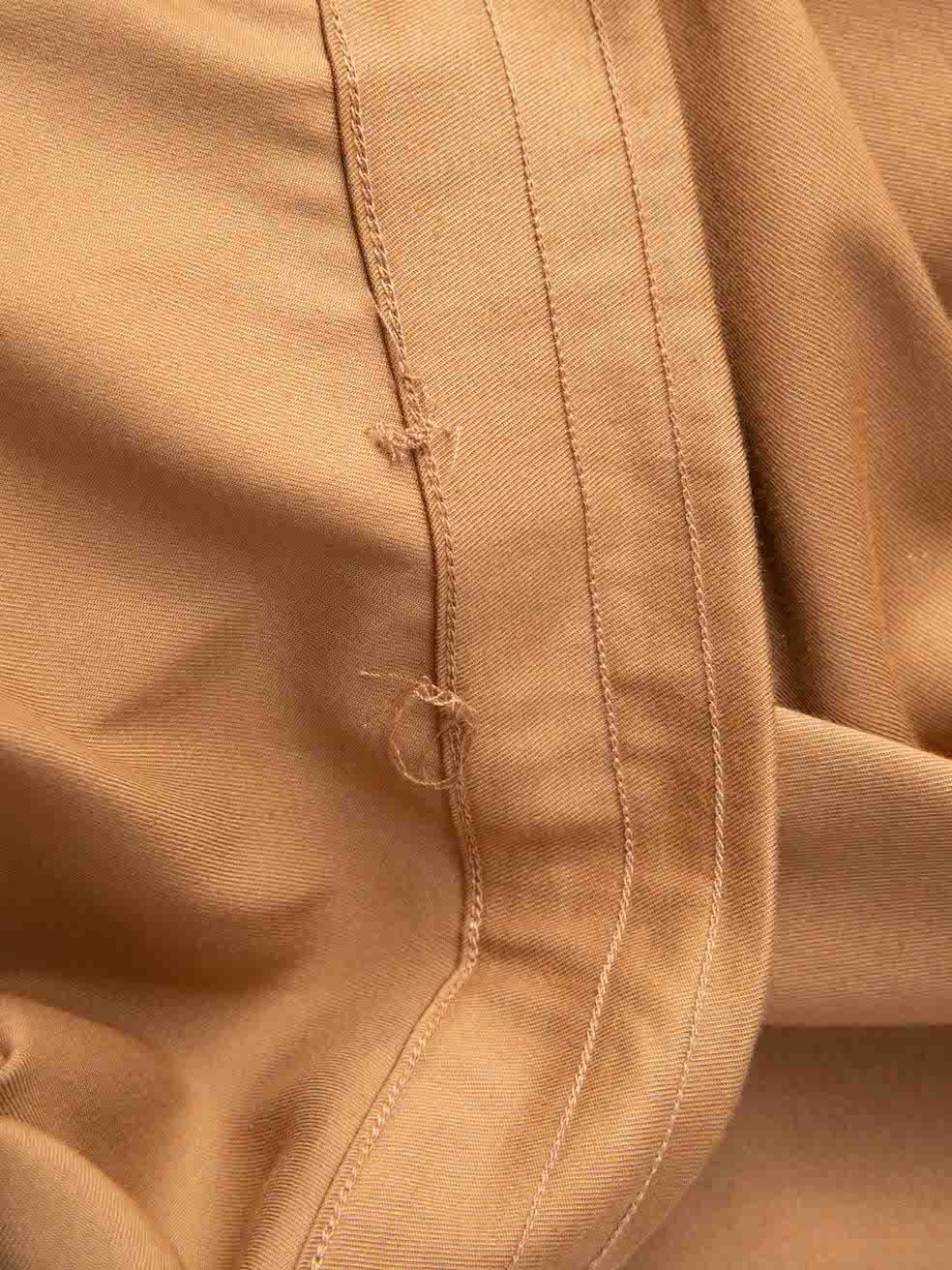The Row Pantalon droit à taille moyenne marron Taille S Excellent état - En vente à London, GB