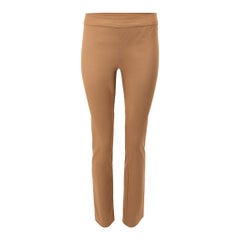 The Row Brown Straight Leg Mid Rise Trousers Size S