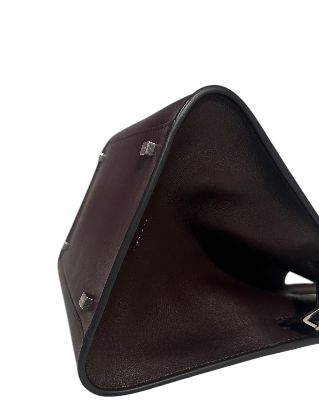 The Row Chestnut Brown Saddle Leather Soft Margaux 10 Bag 3