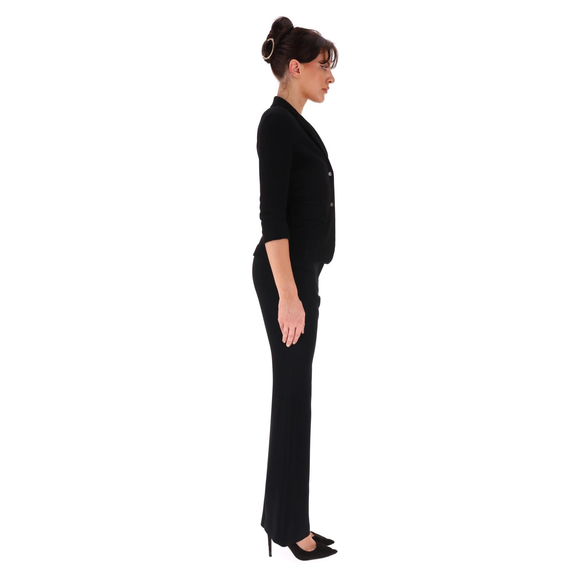 Nero Blazer/Giacca in maglia di cotone di The Row in vendita