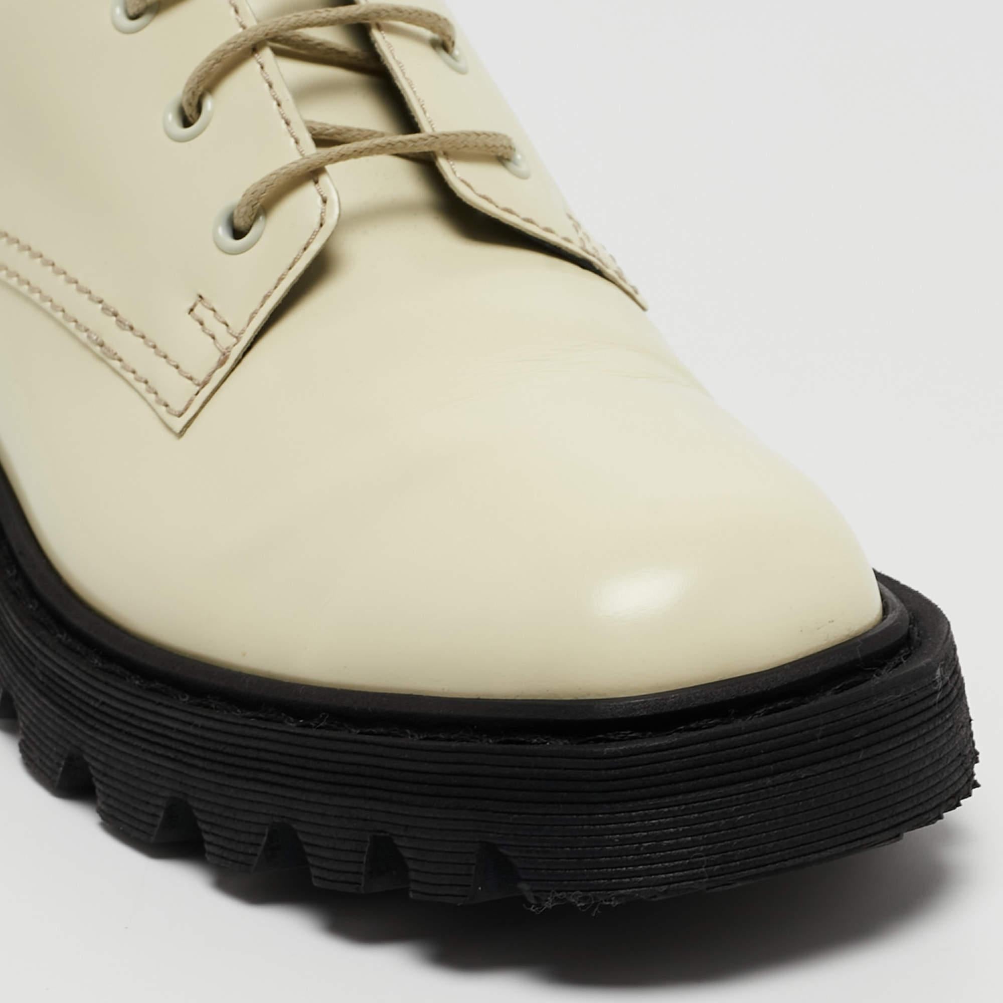 The Row Cream Leather Ranger Derby Size 35.5 For Sale 2