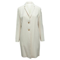 The Row Cream Long Collared Coat