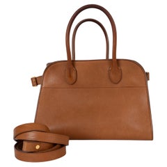 The Row Cuir marron, cuir de selle verni, sac cabas SOFT MARGAUX 10