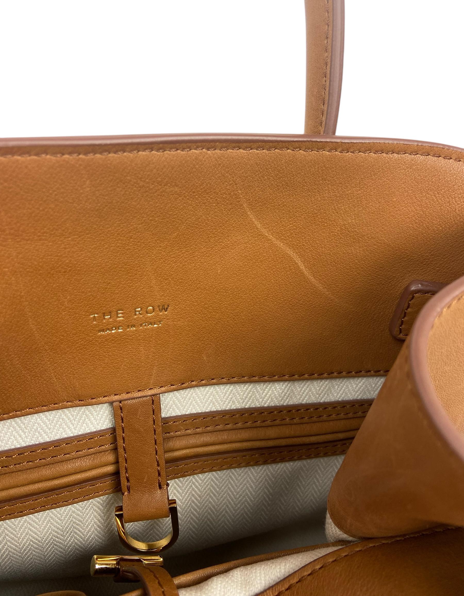 The Row Cuir Tasche aus poliertem Sattel- Kalbsleder und weichem Margaux 12 im Angebot 5