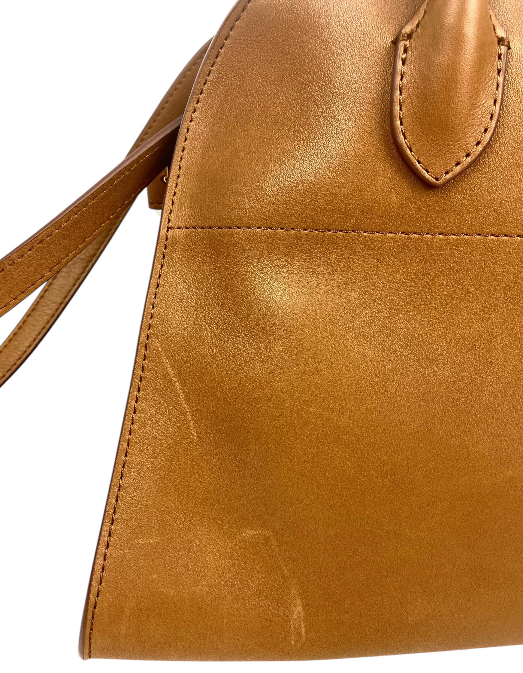 The Row Cuir Tasche aus poliertem Sattel- Kalbsleder und weichem Margaux 12 im Angebot 6