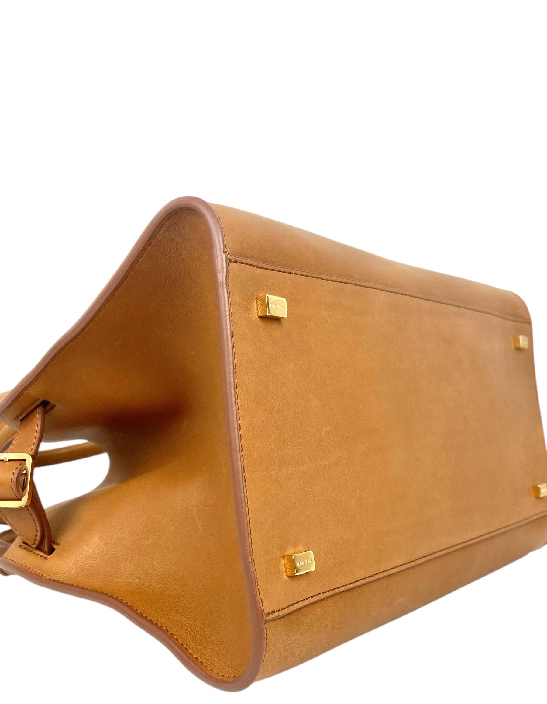 The Row Cuir Tasche aus poliertem Sattel- Kalbsleder und weichem Margaux 12 im Angebot 1
