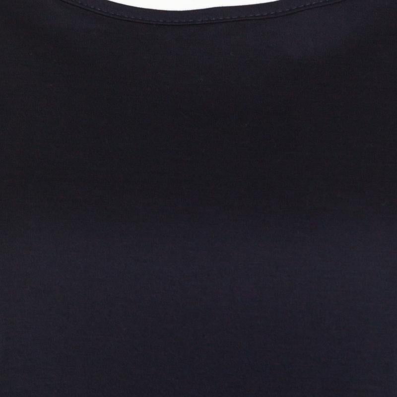 The Row Dark Blue Cotton Flared Sleeve Boxy T-Shirt L 1