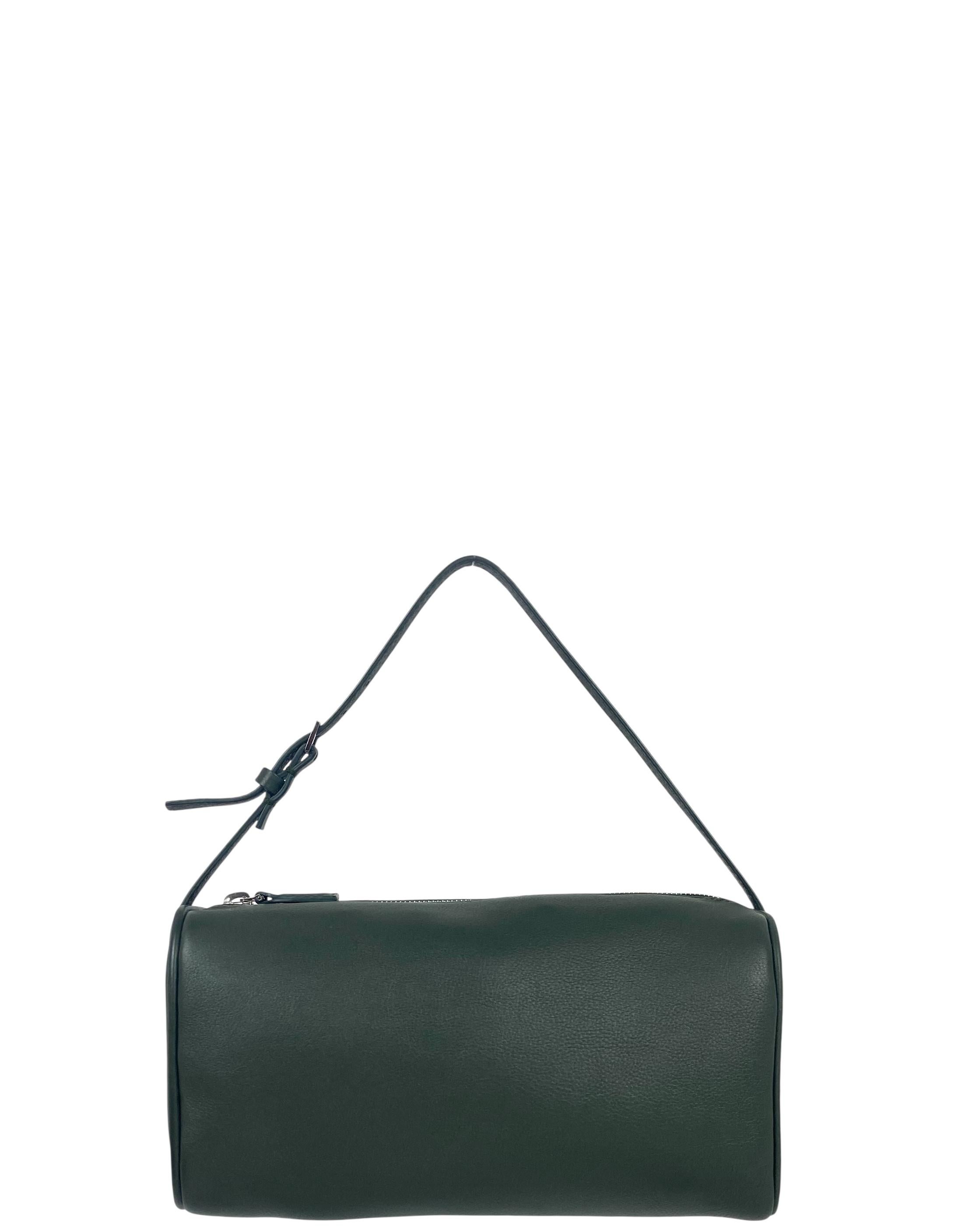 The Row Dunkelgraue Leder 90er Pochette Tasche im Zustand „Hervorragend“ im Angebot in New York, NY