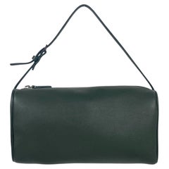 The Row Dark Grey Leather 90s Pochette Bag