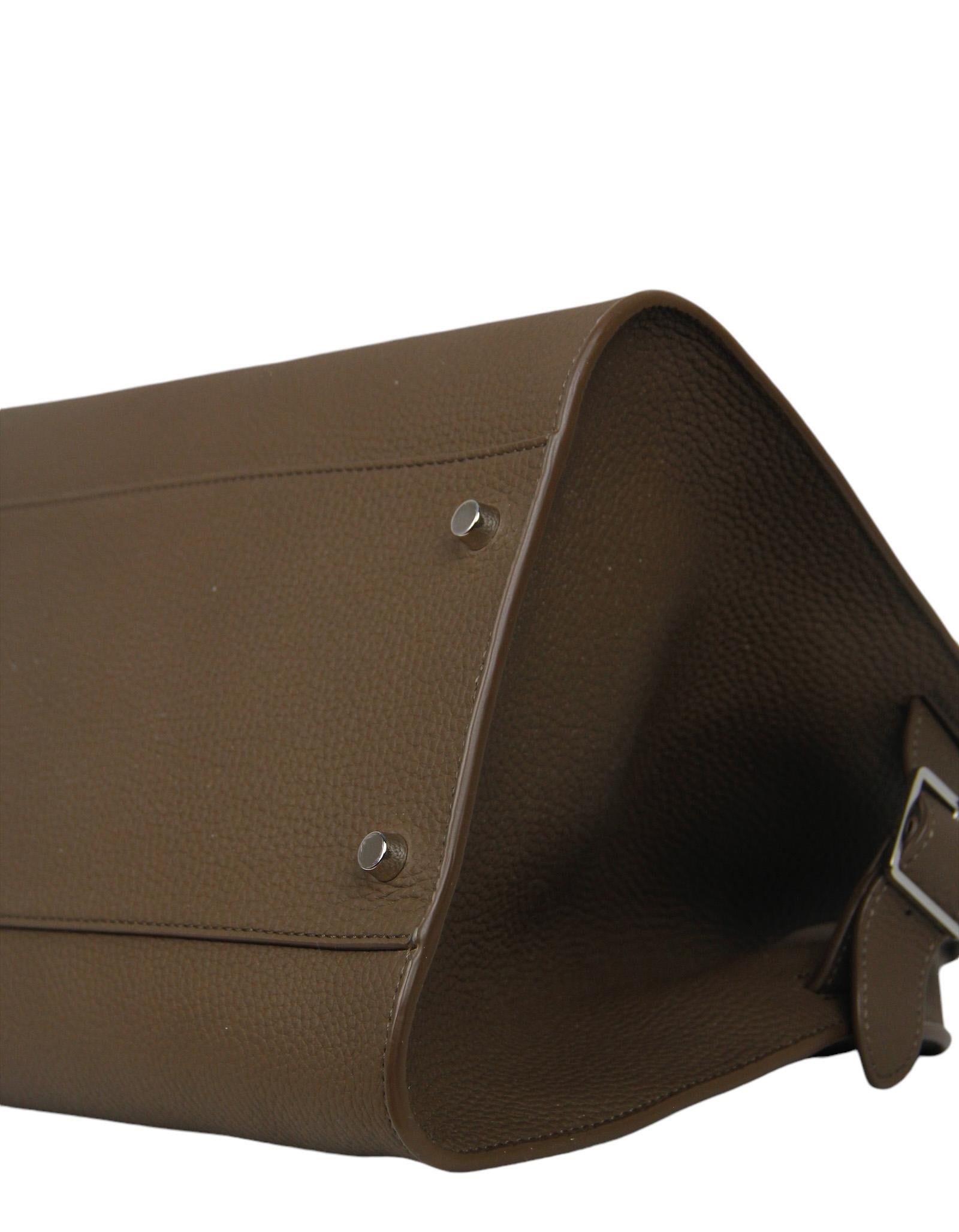  The Row - Sac Margaux 15 E/W en cuir grainé olive foncé Pour femmes 