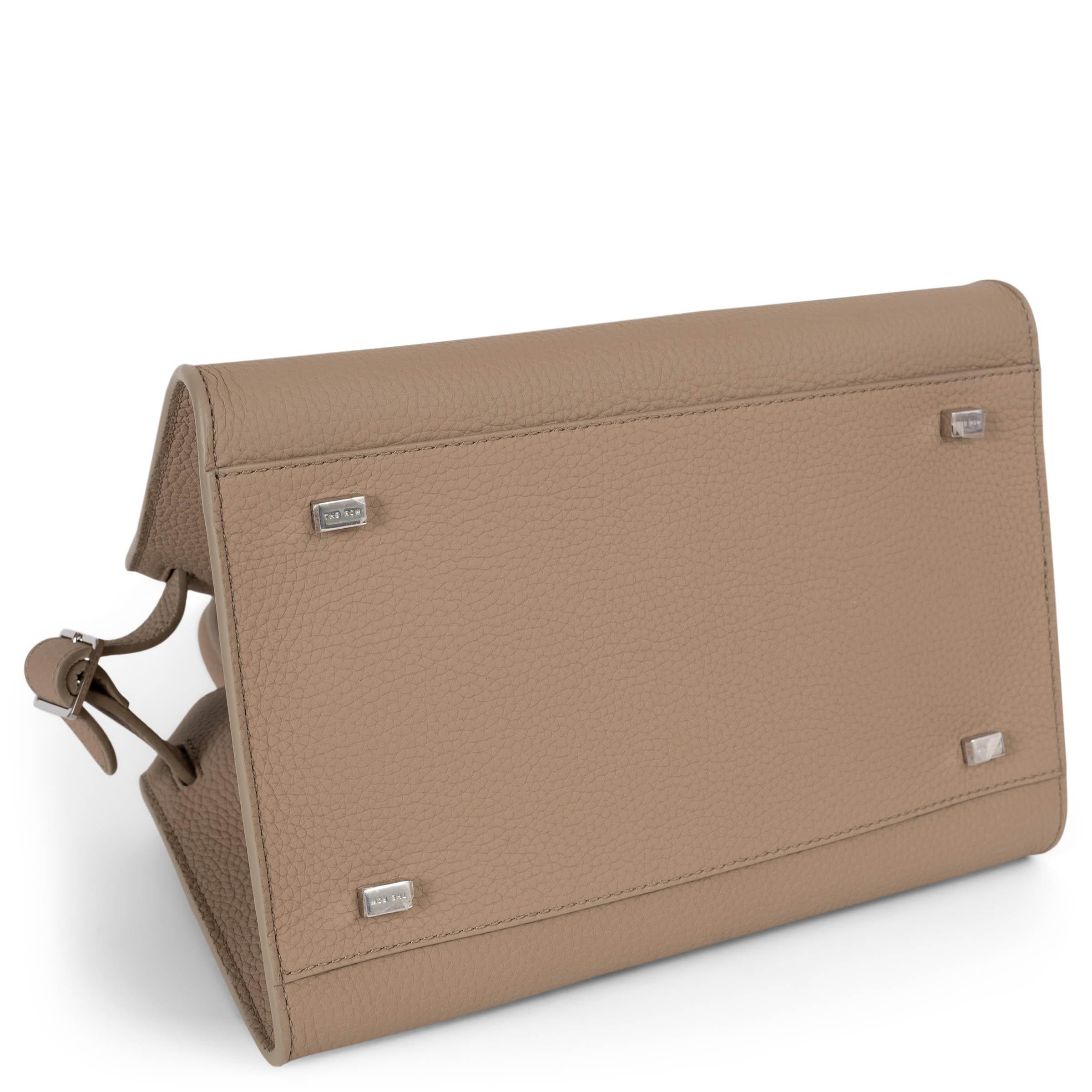 THE ROW Borsa The Row in pelle beige taupe scuro SOFT MARGAUX 10 In condizioni Nuovo in vendita a Zürich, CH
