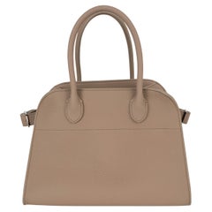 THE ROW Bolso Tote de piel beige topo oscuro SOFT MARGAUX 10