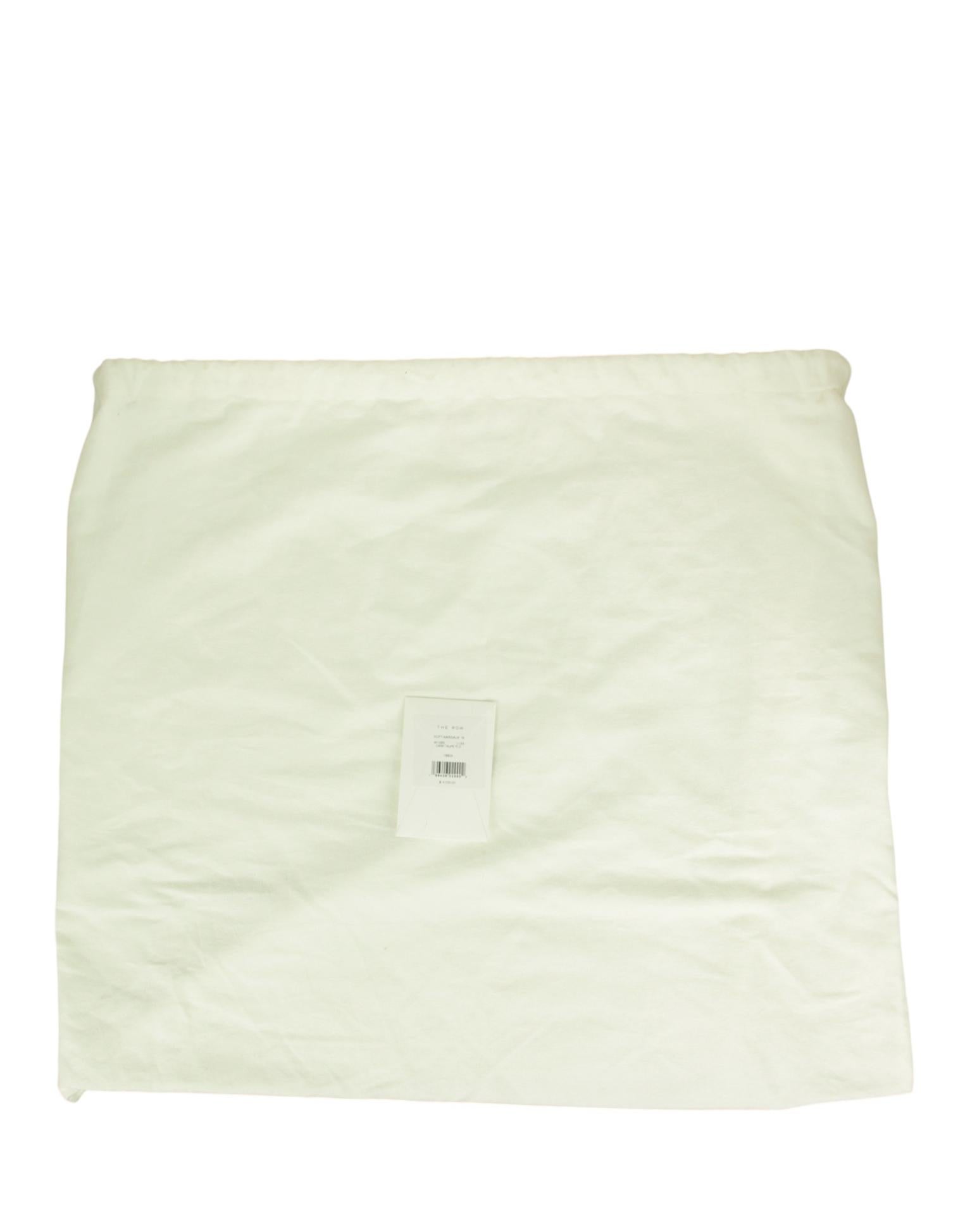 The Row Dark Taupe Pld Grained Calfskin Soft Margaux 15 Bag en vente 2