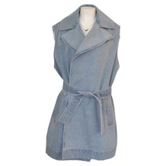 The Row Denim Gürtelweste Jacke 