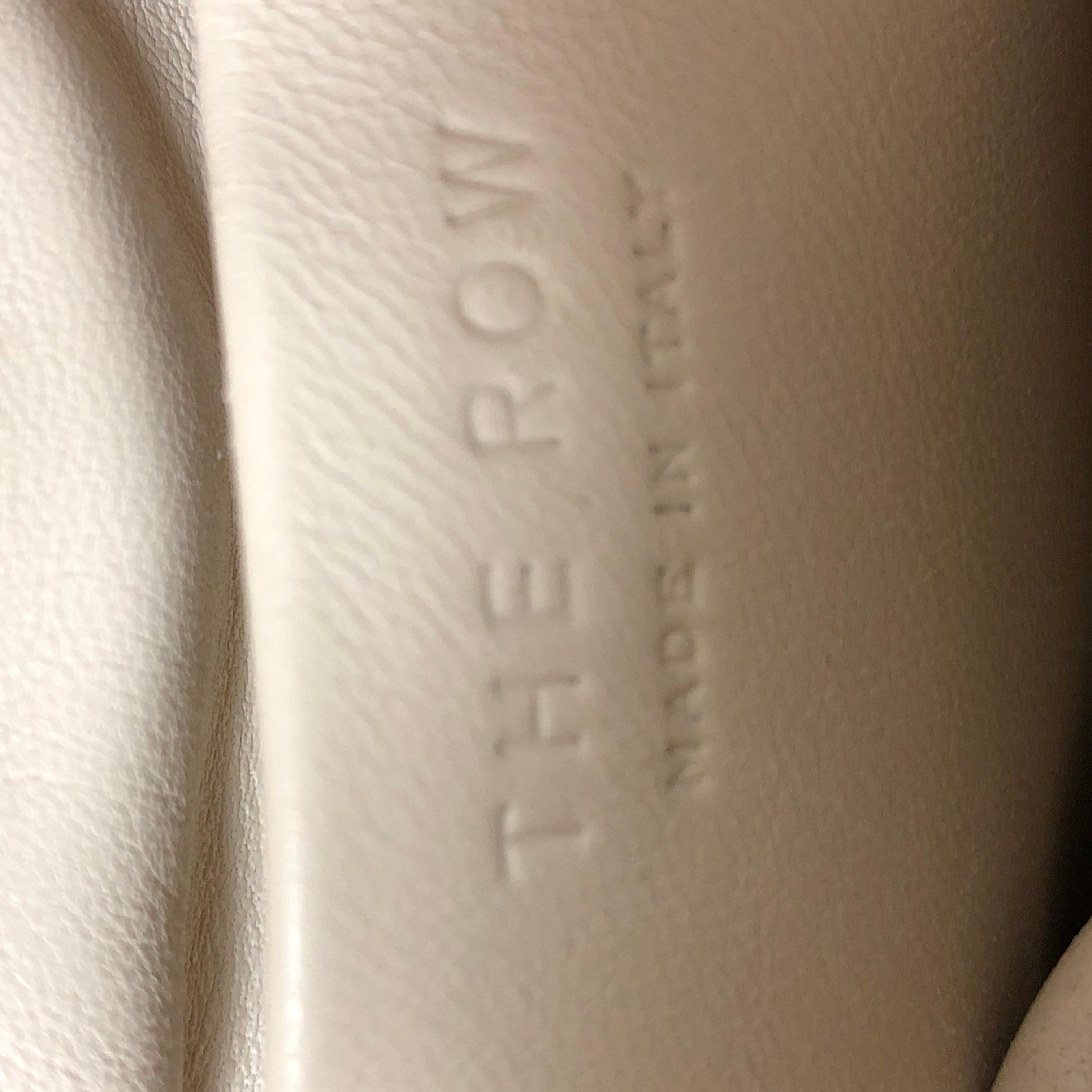 Sac à main The Row en cuir à double cercle neutre 3