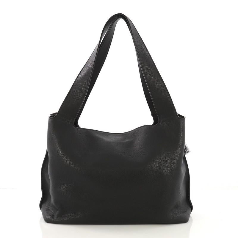 Black The Row Duplex Hobo Leather