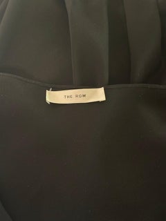 The Row Ebbins Silk Slip Dress Black XS Spaghetti Straps Mid Length Authentic